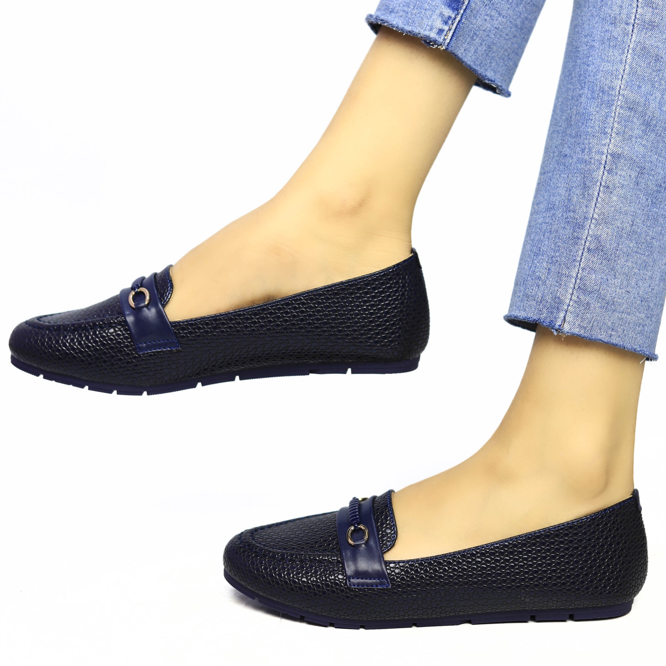 Navy loafers for women - 8006299