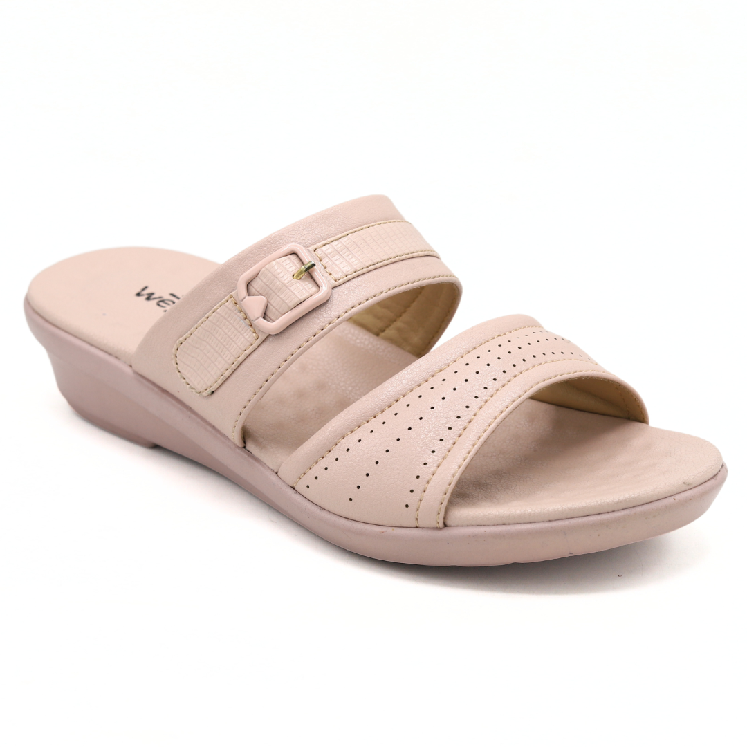 Pink Buckle Strap Sandal for Women - 8003350