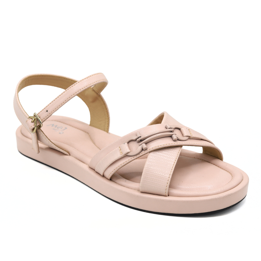 Pink Women Cross Strap Comfort Sandals - 8002247