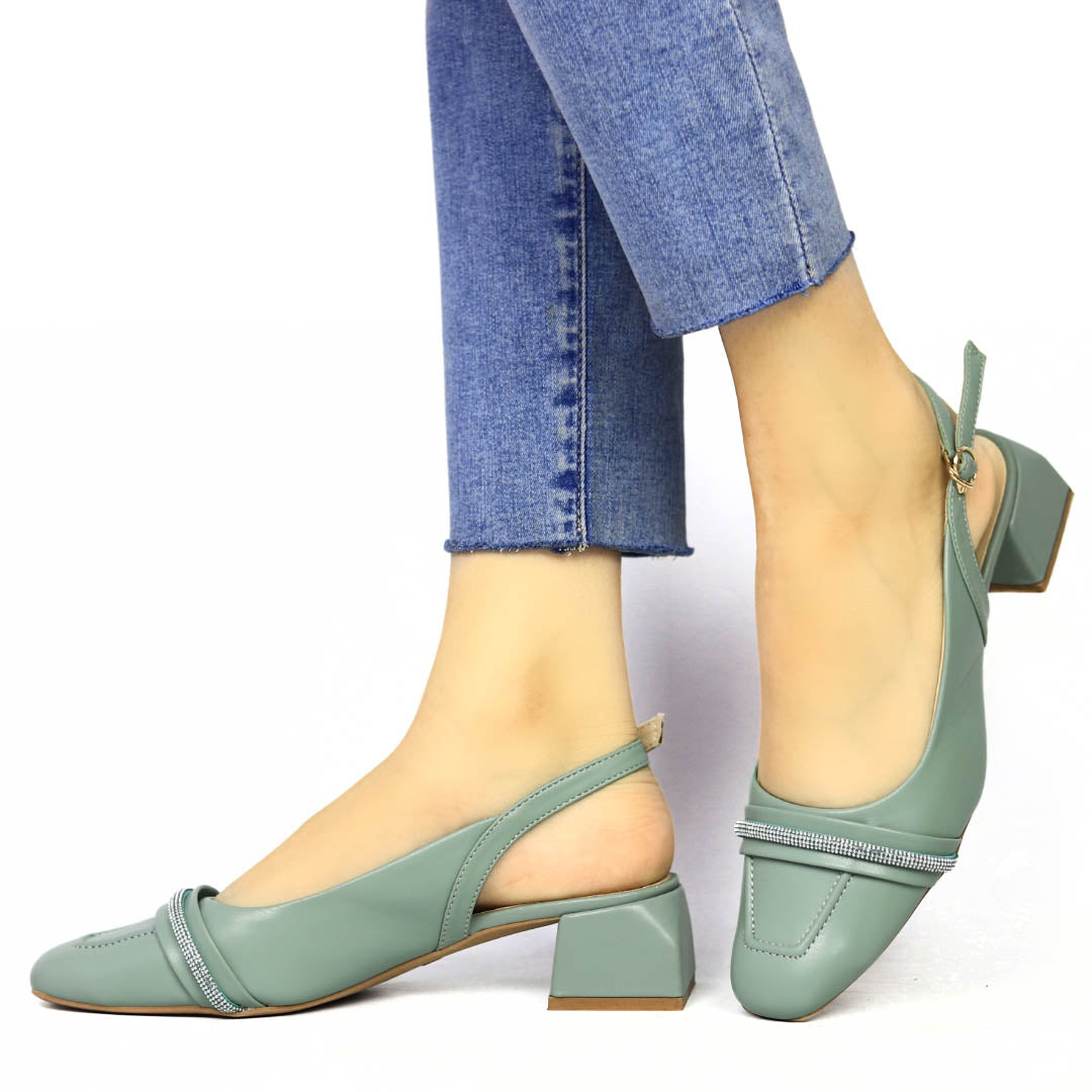 Mint SlingBack Block heel- 810297