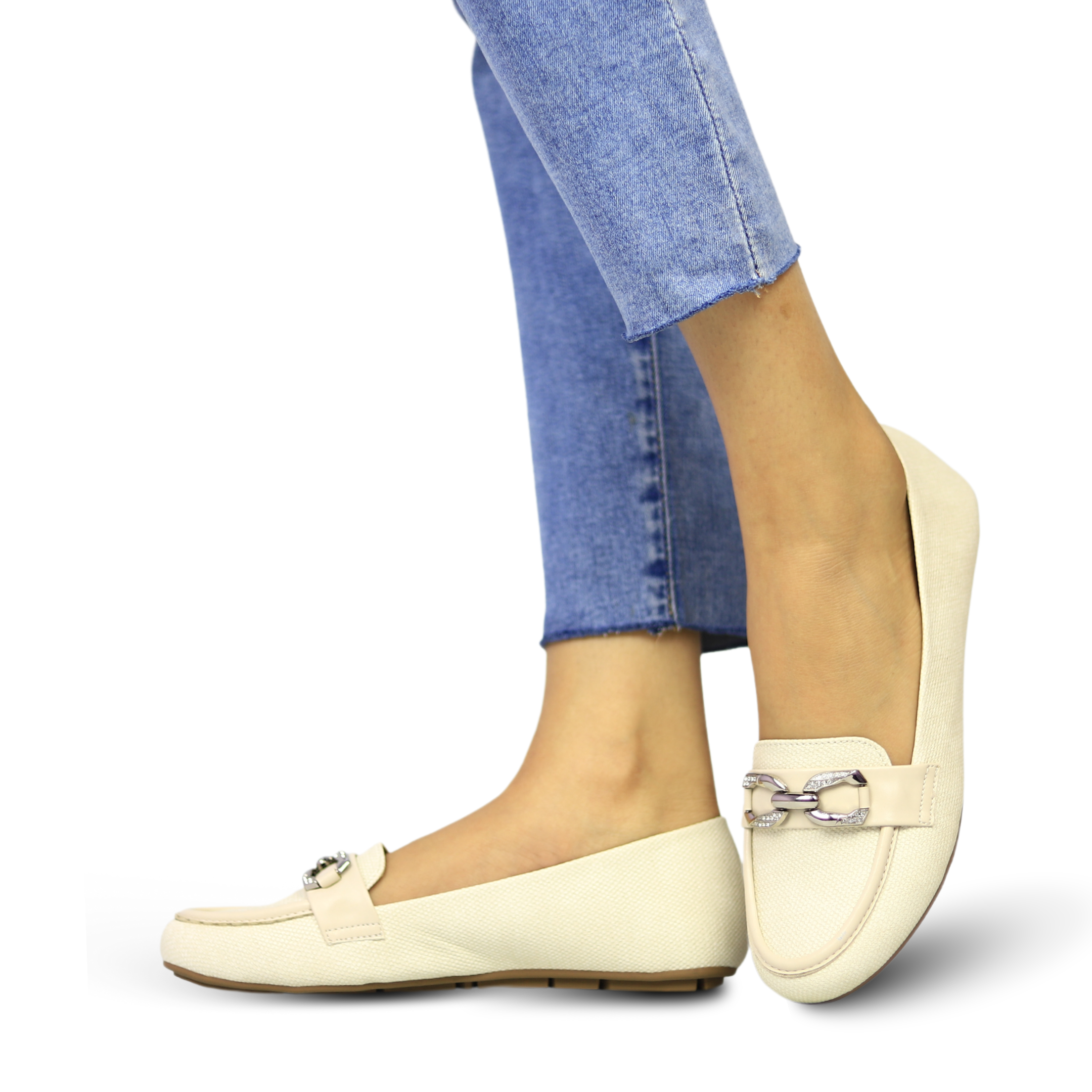 Women Flat Shoes- Casual Moccasins / 8004280