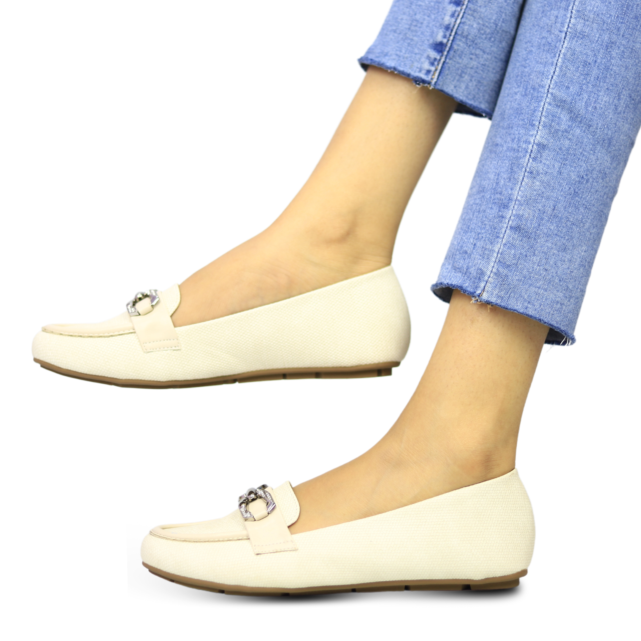 Women Flat Shoes- Casual Moccasins / 8004280