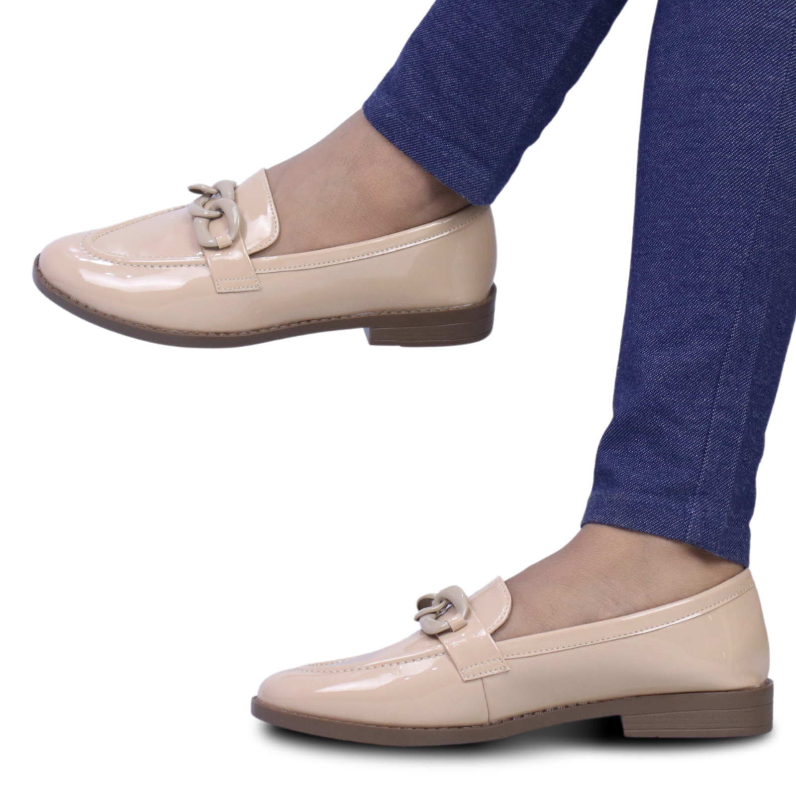 Ladies Loafers - Women Patent Shoes / 8004240