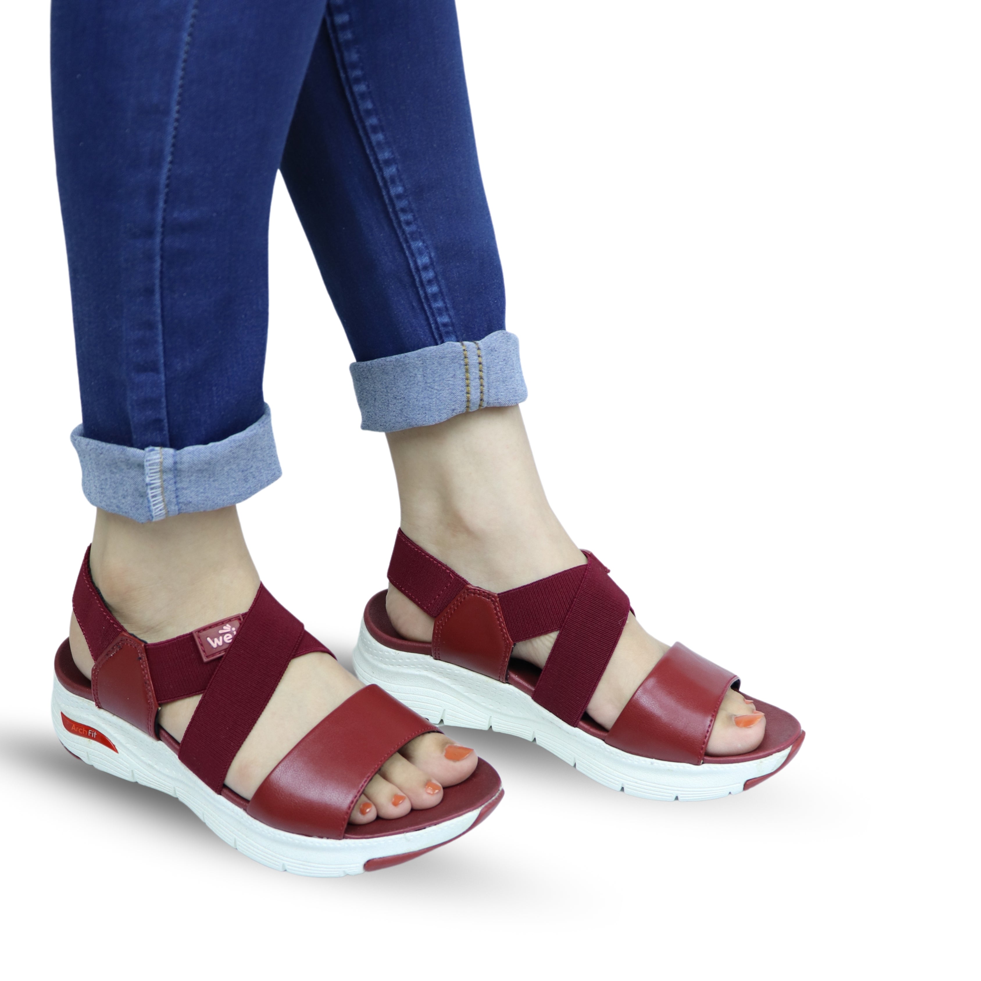 ComfyStride Women Sporty Sandals / 7002350 Maroon