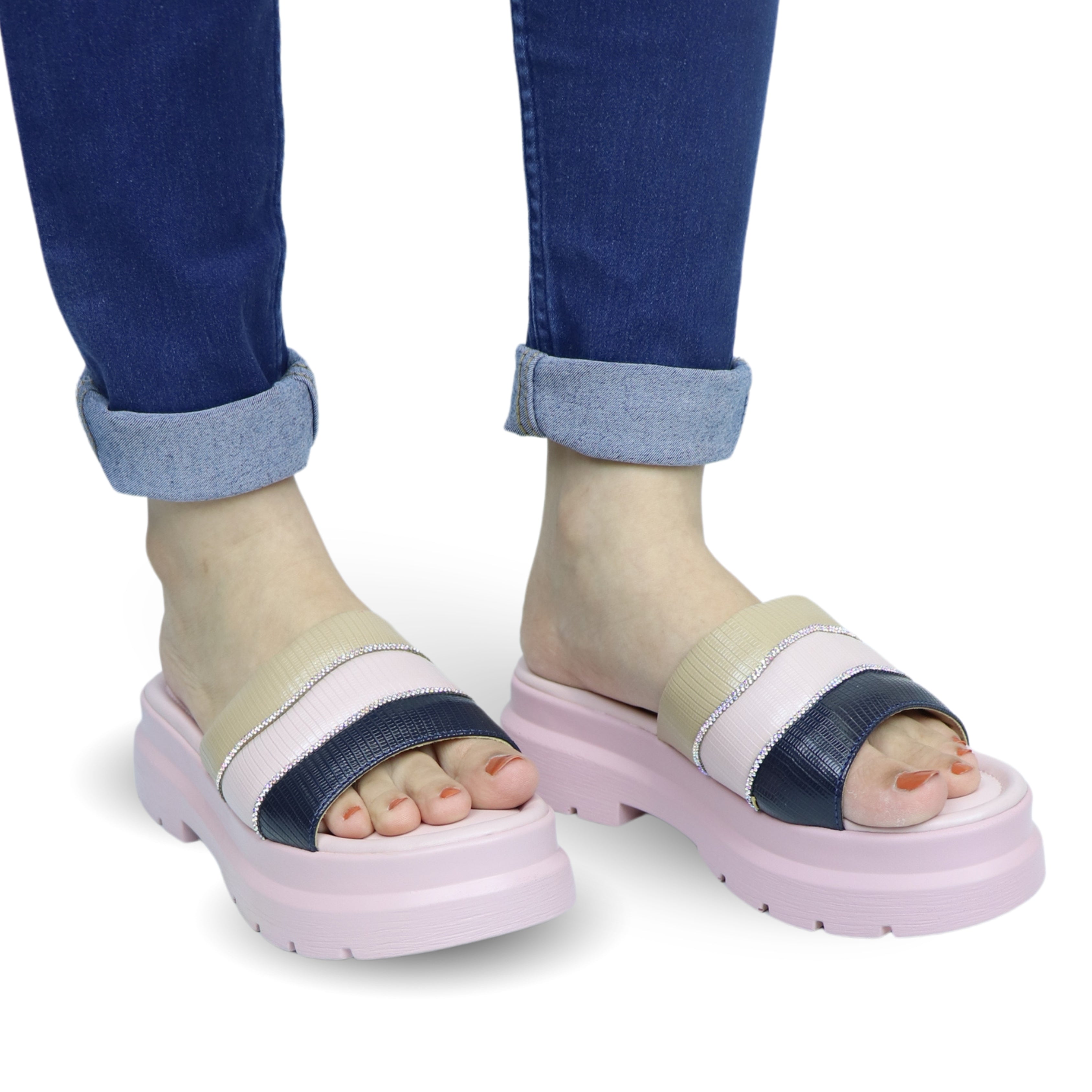 FlexiStride Elevated Girls Slippers / 8003302 Pink