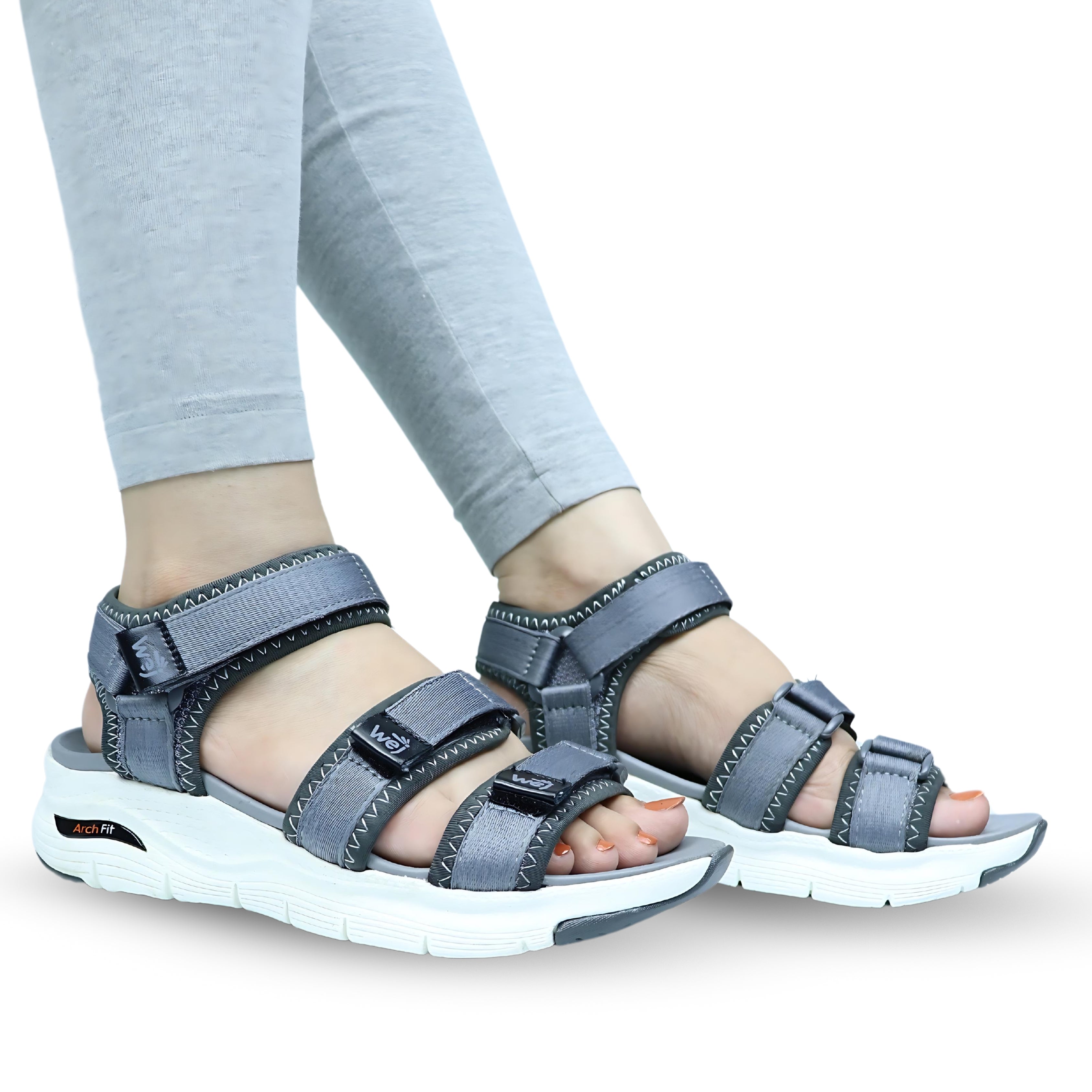 ComfyStride Women Sporty Sandals / 7002347 Grey