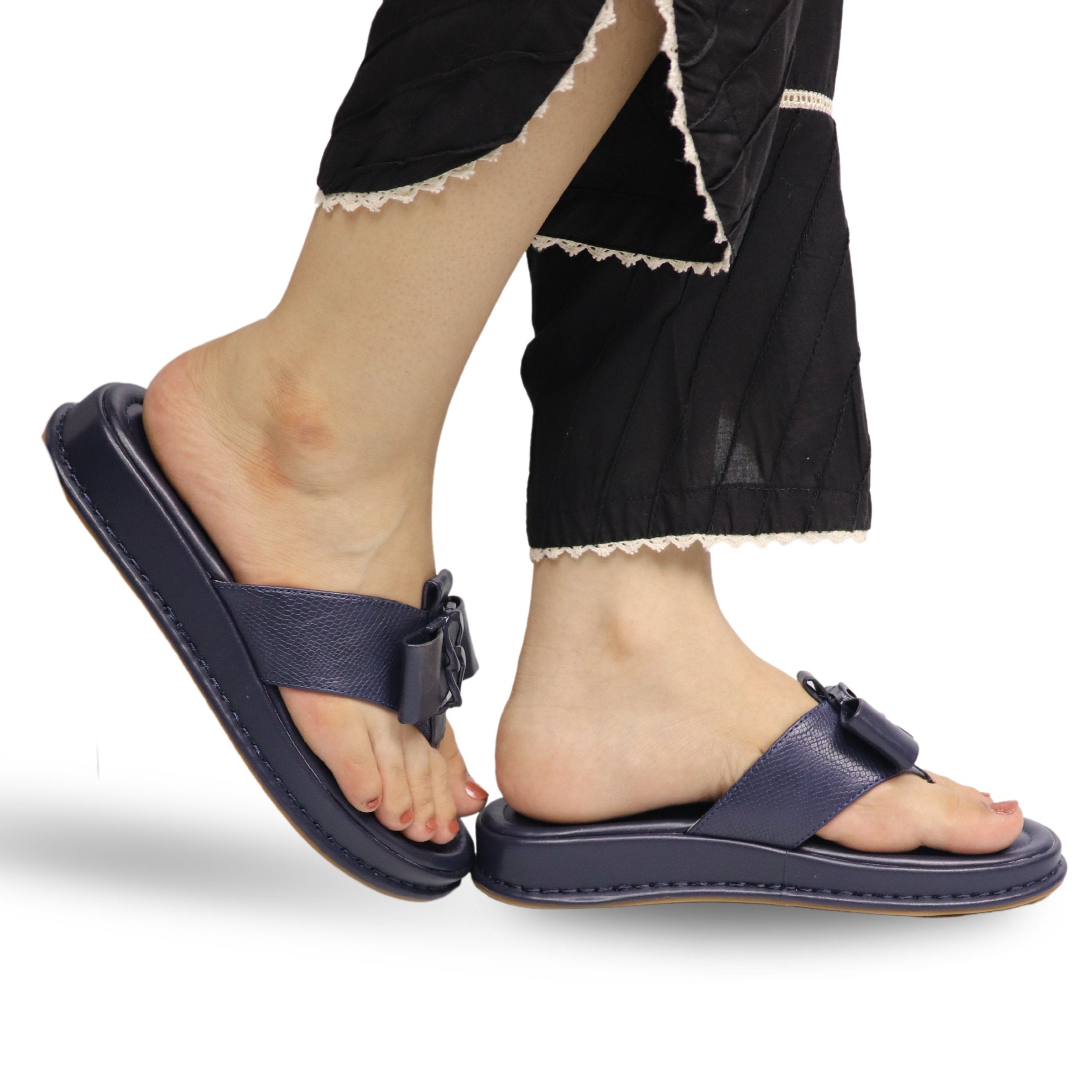 Comfortable Flip-Flop Slippers / 800164 Navy