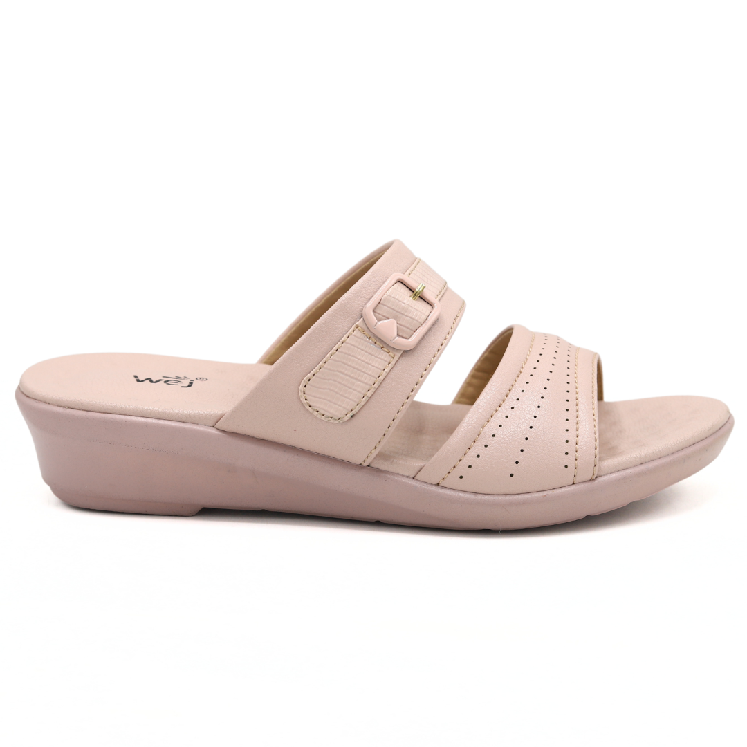 Pink Buckle Strap Sandal for Women - 8003350