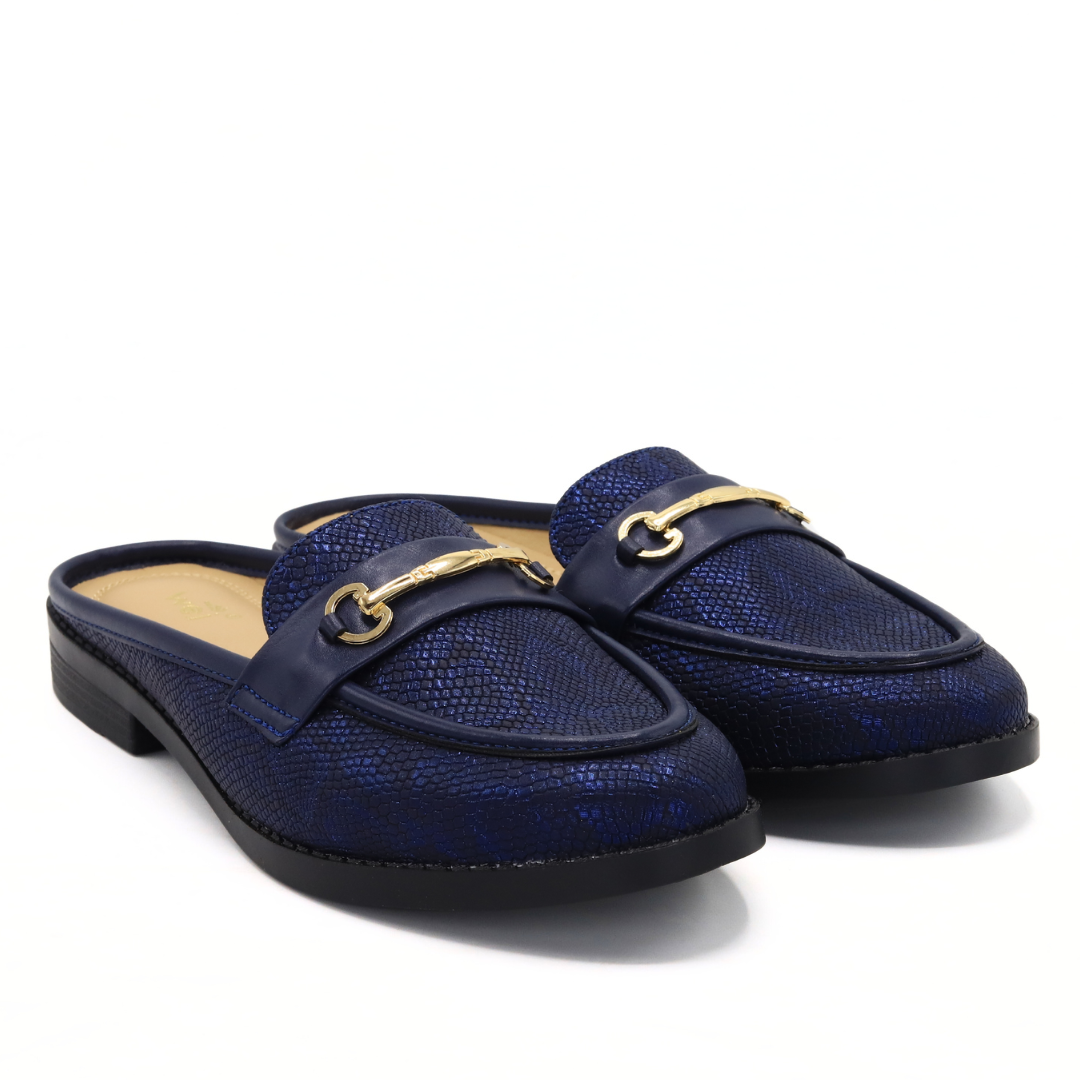 Navy Blue Slip-on Mules / 8007183