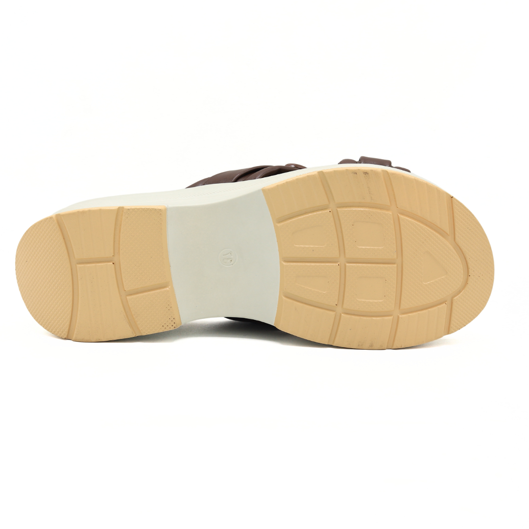 Coffee Crisscross Slippers for Women - 8003186