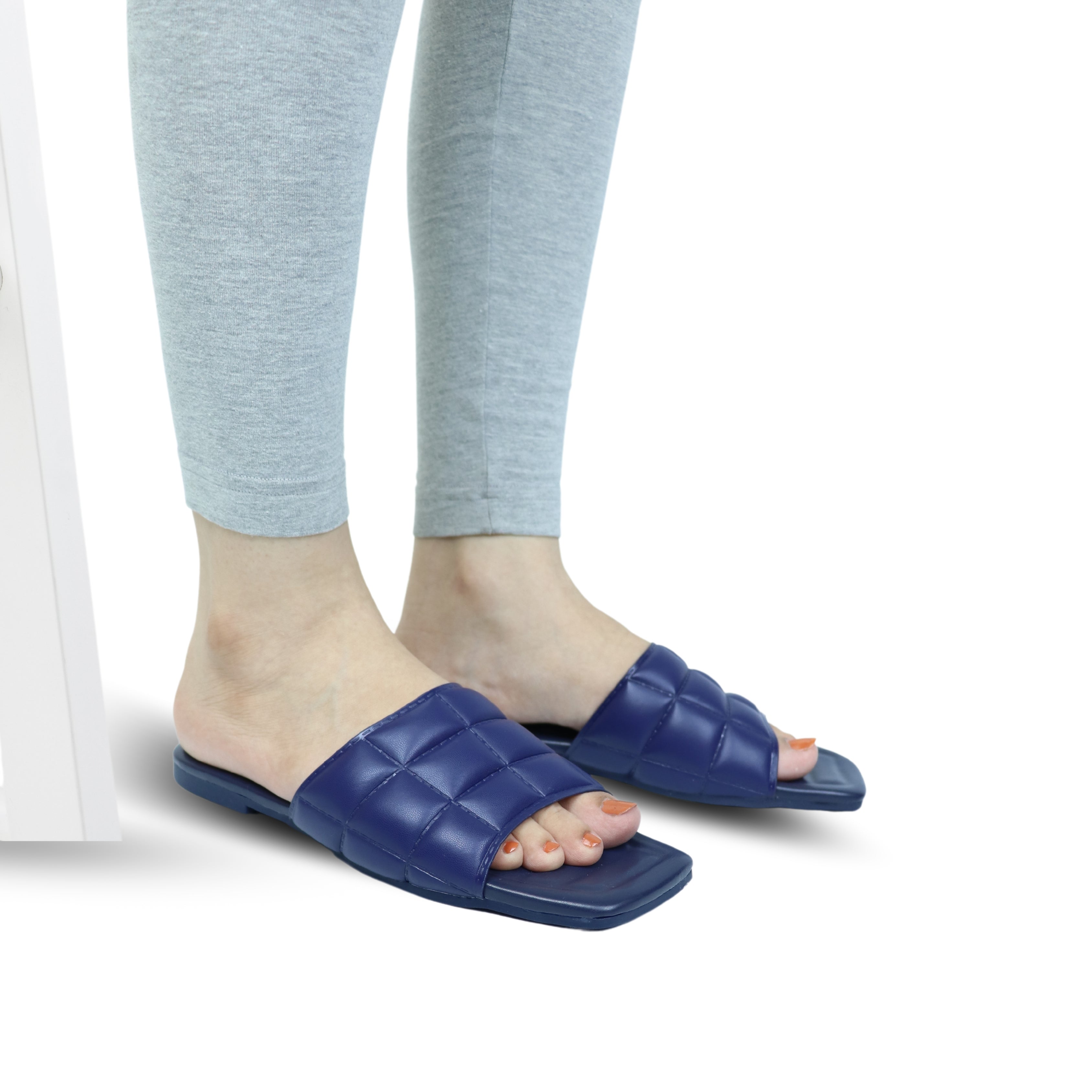 Comfort Flat ladies Slippers / 8003213 Navy