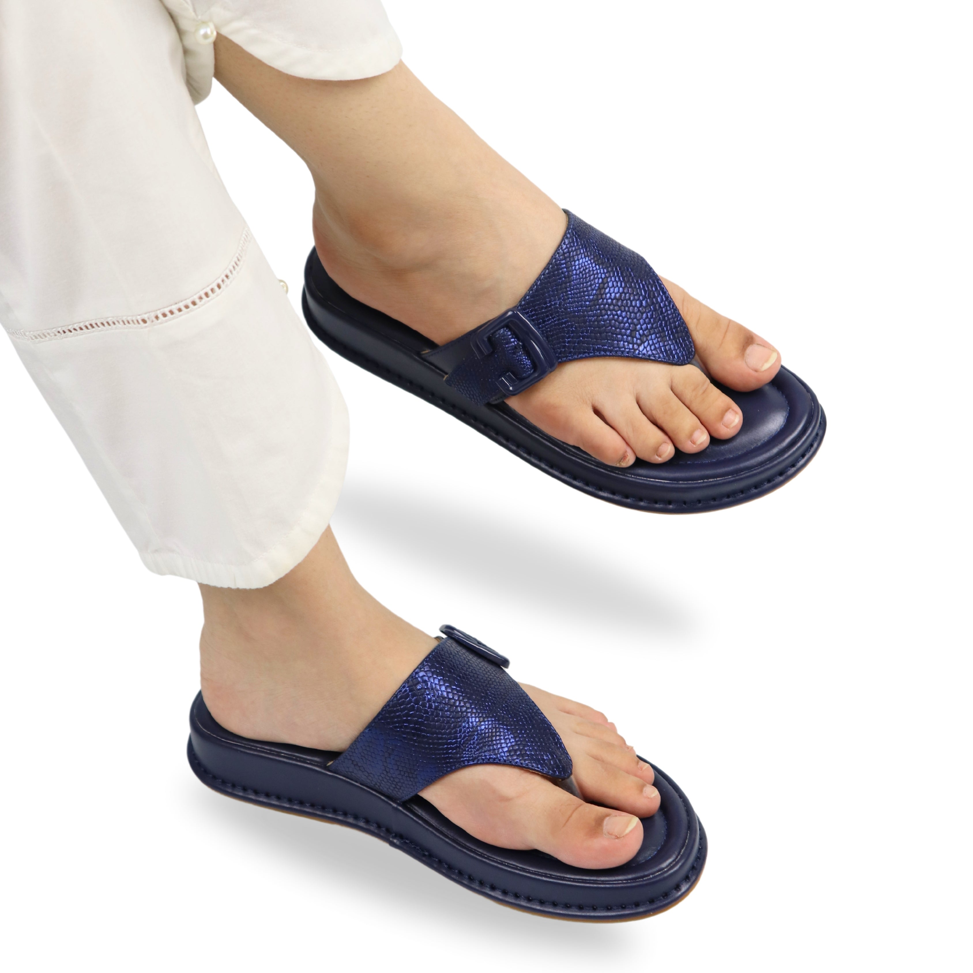 Sapphire Sparkle Flip-Flops 800163 Navy